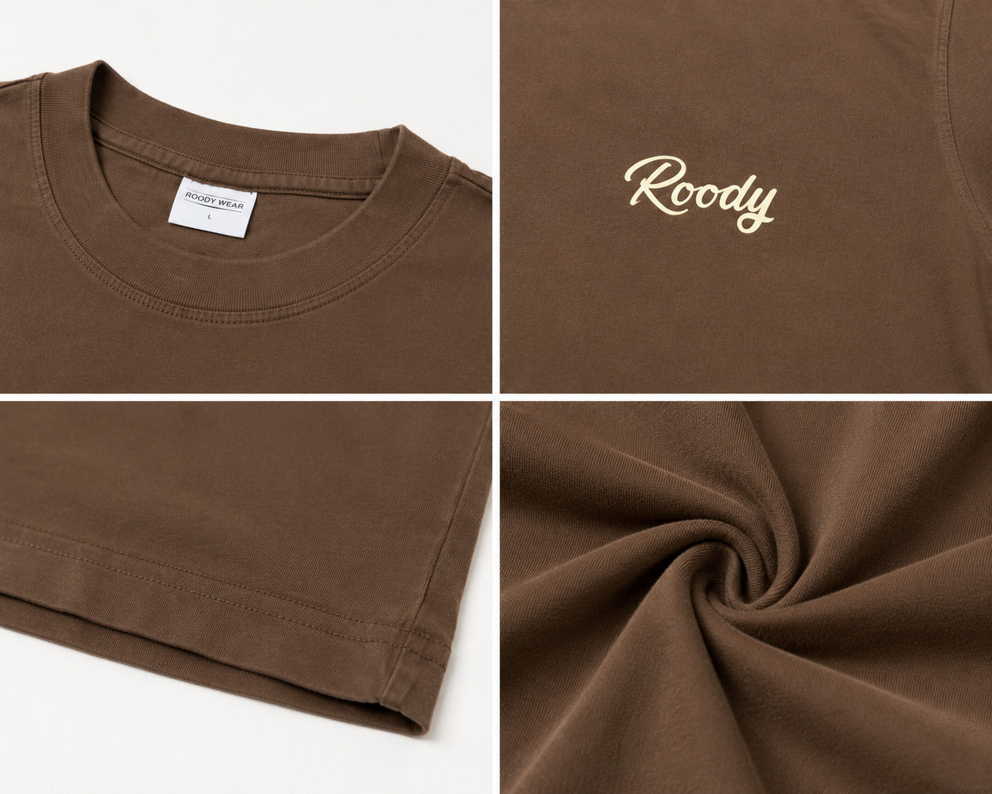 Roody Wear Essential T-shirt 'KOFFIE'